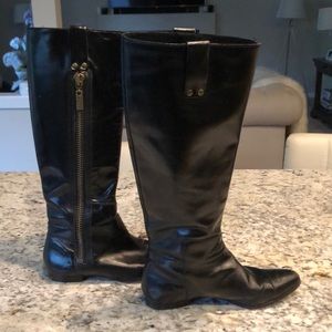 Michael Kors leather knee high riding boots